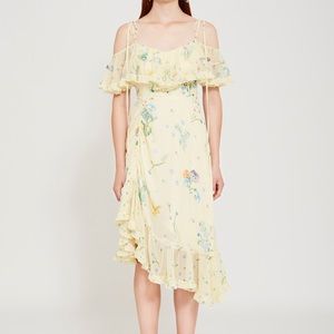 Sretsis silk off the shoulder dress